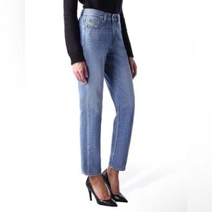 DIESEL KAMERON‎ 0847R Boyfriend Relaxed High Waist Blue Wash Denim Jeans 23 x 30